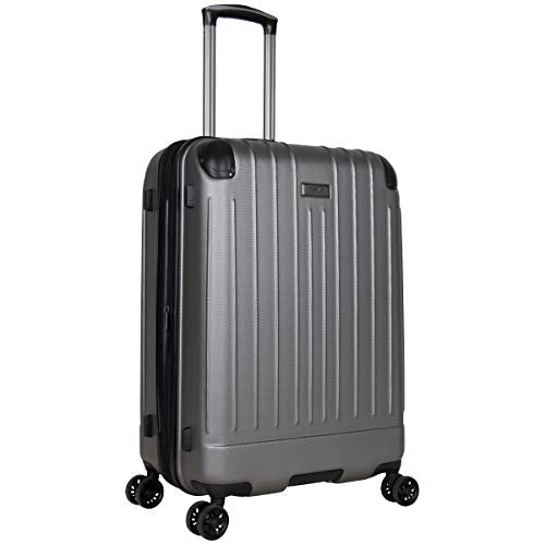 Kenneth Cole Reaction Flying Axis 24" Hardside Expandable 8-Wheel Spinner Check-Size Luggage, Silver - color: Silver, size: 24-Inch Checked