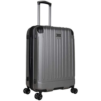 Kenneth Cole Reaction Flying Axis 24" Hardside Expandable 8-Wheel Spinner Check-Size Luggage, Silver - color: Silver, size: 24-Inch Checked
