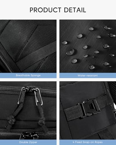 40x30x20cm Travel Bag Personal Item Ryanair Approved Backpack, Grey | Expandable to 40x30x25cm Carry On Underseat with USB Charging Port for Men Women - color: Grey