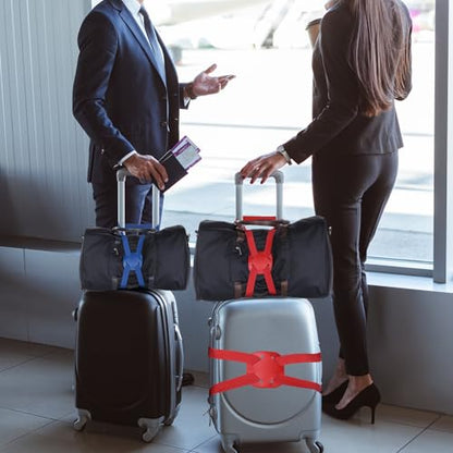 Adjustable Luggage Straps 39-79" Suitcase High Elastic Strap,Green - color: Green