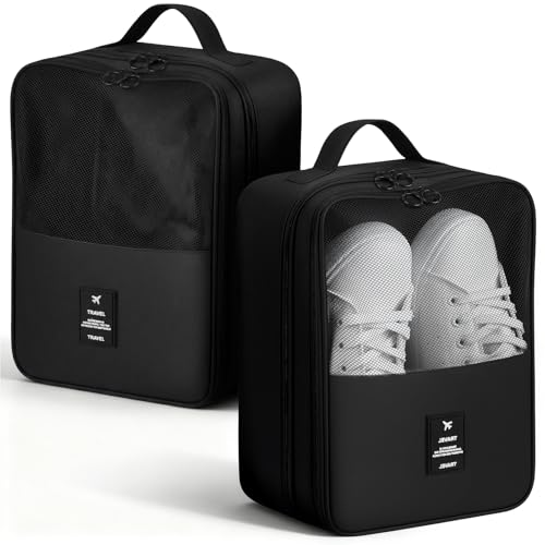 2 PCS Shoes Bags for Travel, Holds 2 Pair of Slippers and 1 Pair of Sneaker