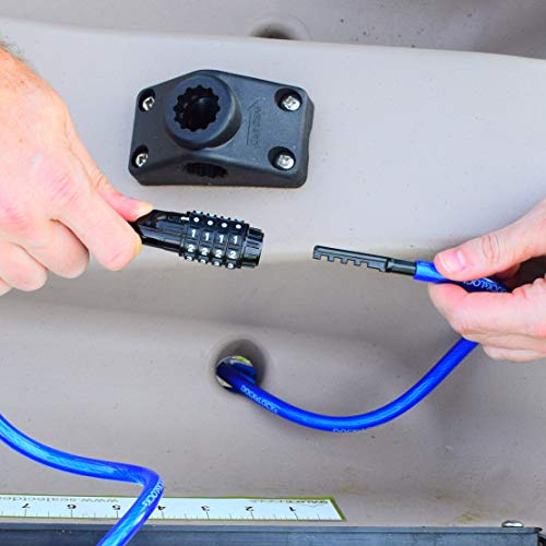 DocksLocks Weatherproof Straight Security Combination Bike Cable Lock, 5ft - size: 5ft