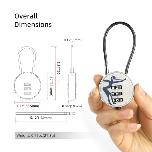 Small Combination Lock Outdoor Use Waterproof for Suitcase, Bike Basket, Pet Carrier, Small Padlock with 3 Digit Resettable Code & Cable Wire for Travel Luggage, Backpack, Carry Bag Zipper - color: Hunter+Hunter, 2-Pack