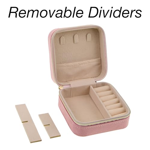 Travel Compact Jewelry Organizer - Zipper Closure Case for Earrings– Travel