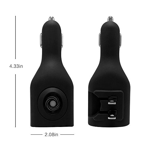 NDLBS 2Pack USB Car Charger, 2-in-1 Portable With Foldable Plug Wall Charger for iPhone X XR XS 7 8 Plus Note 8 9 Galaxy S8 S9 Plus LG Pixel - color: 2Pack Black