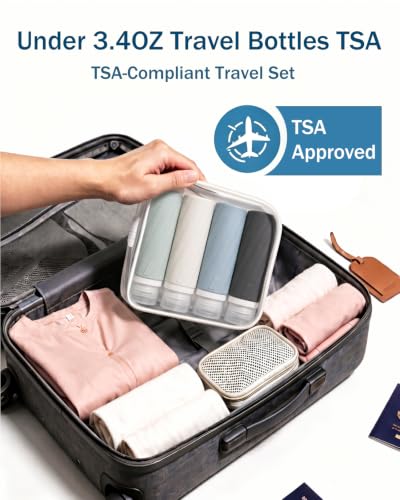 Redfly 13-Piece TSA-Approved Travel Size Bottles for Toiletries, Leak proof