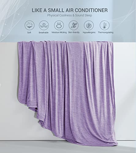 Marchpower Arc-Chill Cooling Blanket for Hot Sleepers Queen Size Purple - color: Purple, size: Queen 79" X 86"