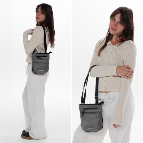 Sherpani Prima, RFID Anti-Theft Crossbody for Women - color: Grey Granite