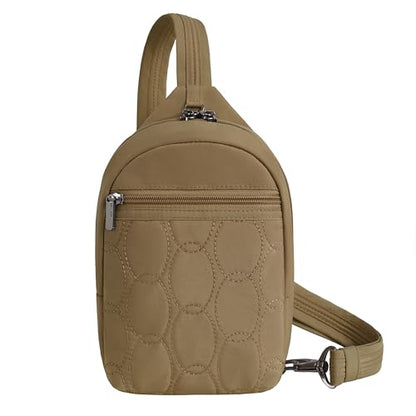 Travelon Anti-Theft Runways Small Sling - color: Latte