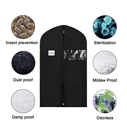 Univivi Garment Bag Suit Bag for Storage and Travel, 40 Inch, Set of 16 - size: 24"X40"-16pcs - NWF
