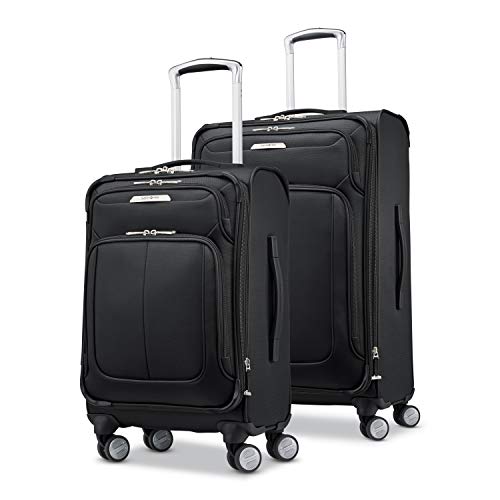 Samsonite Solyte DLX Softside Expandable Luggage with Spinner Wheels, Midnight Black, 2-Piece Set (20/25) - color: Midnight Black, size: 2-Piece Set (20/25)