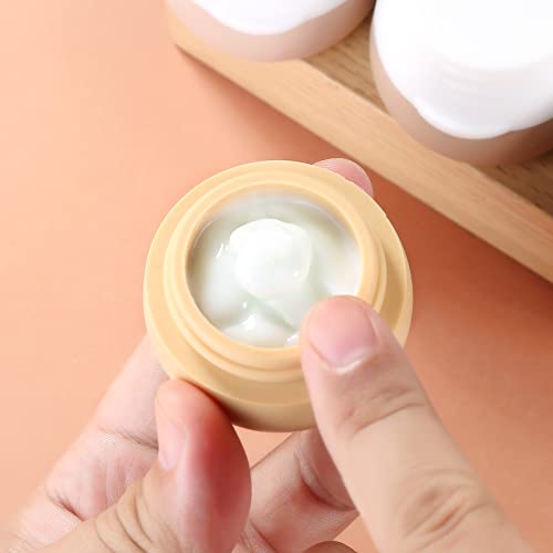 Gemice Travel Size Containers for Toiletries,1oz,4 Pack,Apricot - color: Apricot