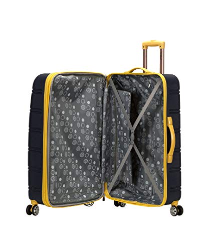 Rockland Melbourne Hardside Expandable Spinner Wheel Luggage, Navy, 2-Piece Set (20/28) - color: Navy, size: 2 Piece (20"/28")