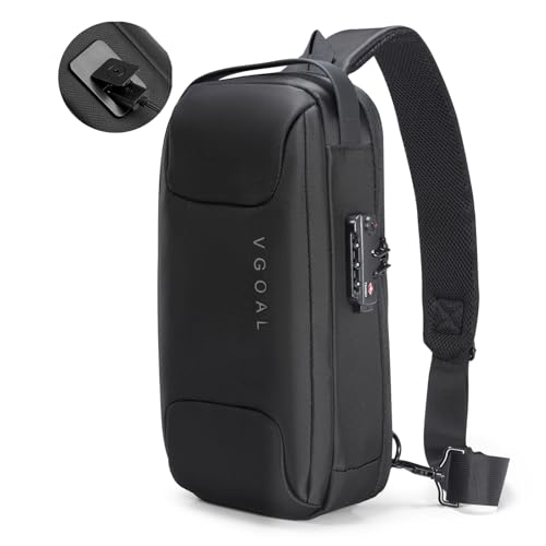 VGOAL Anti Theft Crossbody Bag for Men Sling Backpack Chest Shoulder Bag - color: Fg6315-us