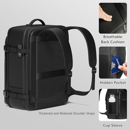 SUOCO Travel Vacuum Backpack with Portable Electric Pump, 45L Carry On Compression Seal Travel Backpack with Vacuum System, Traveling Packing Luggage Suitcase, Grey - color: Grey