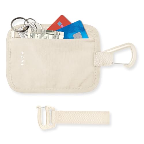 YOYI YOYI RFID Blocking Hidden Stash Clip, Travel Wallet Water-Repellent - color: Apricot