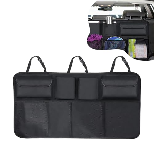 Car Trunk Organizer, Hanging Large Backseat Car Organizer Storage Bag Black - size: Style1