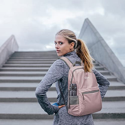 G4Free 20L Small Packable Travel Hiking Backpack for Men Women - color: Light Pink, size: 20L