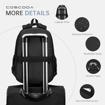 40x30x15cm Personal Item Travel Bag 16x12x6inch Carry On Backpack - color: Dark Blue