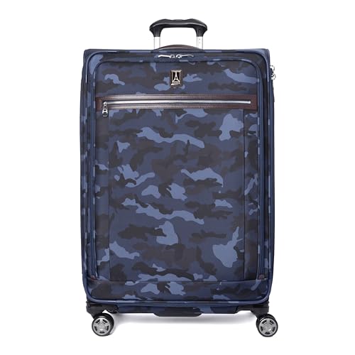 Travelpro Platinum Elite Checked Luggage Spinner, Navy, 29-Inch - color: Navy Camouflage, size: Checked-Large 29-Inch