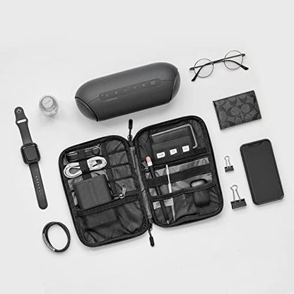 BAGSMART Large Electronic Organizer Travel Case for Tech Accessories, Black - color: Black