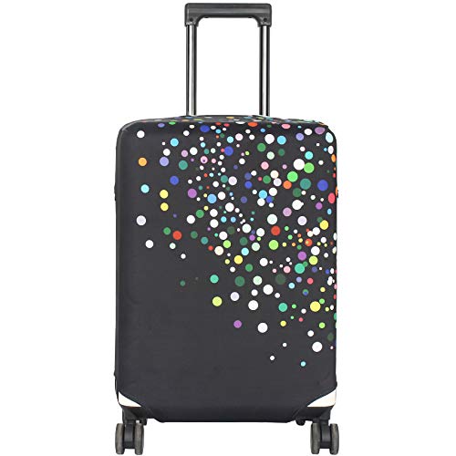 HYPER VENTURE Travel Luggage Cover Suitcase Protector Fits 31-32 Inch, XL - color: Color Dots, size: XL