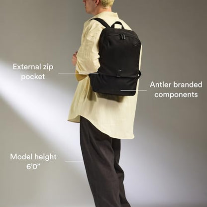 ANTLER Urban Light Backpack, 17L, Laptop Sleeve, Work & Travel Bag, Black - color: Black
