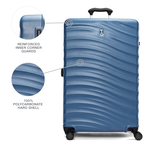 Travelpro Maxlite Air V2 Hardside Expandable Checked, Blue, 28-Inch - color: Ensign Blue, size: Checked Large 28-Inch