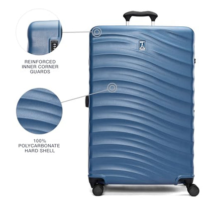 Travelpro Maxlite Air V2 Hardside Expandable Checked, Blue, 28-Inch - color: Ensign Blue, size: Checked Large 28-Inch
