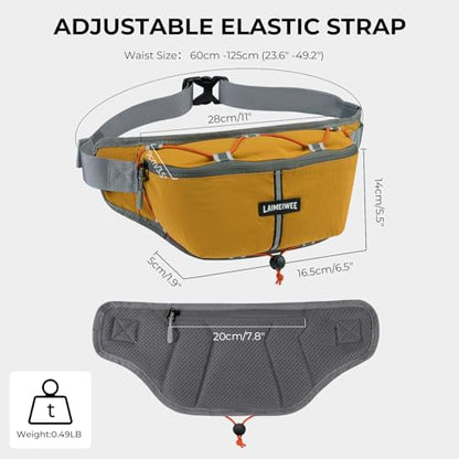 2LFanny Pack for Women Men, Anti‑theft Waist Bag with RFID Blocking - color: Ginger