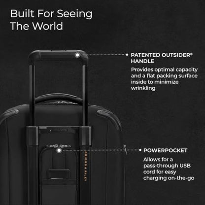 Briggs & Riley ZDX Global Softside Carry-On Spinner, Black - color: Black, size: Domestic 21" Carry On Expandable Spinner