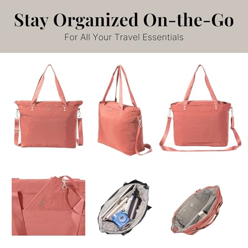 Baggallini Carryall Laptop Tote - color: Terracotta