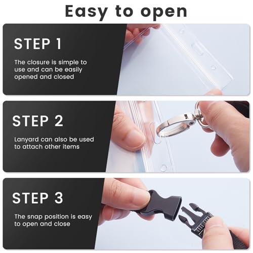 Tinlade Waterproof Passport Holder with Adjustable Lanyard - color: Black
