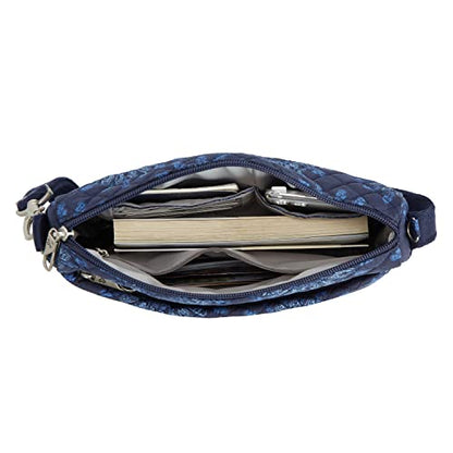 Travelon Anti-Theft Classic Small East/West Crossbody - color: Geo Sunflower