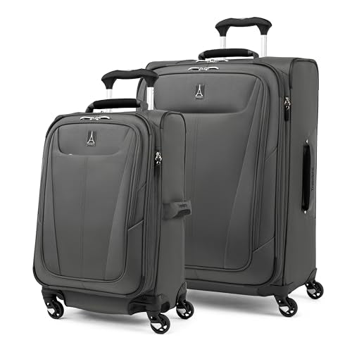 Travelpro Maxlite 5 Softside Spinner Set, Grey, 2-Piece (21/25) - color: Shadow Grey, size: 2-Piece Set (21/25)
