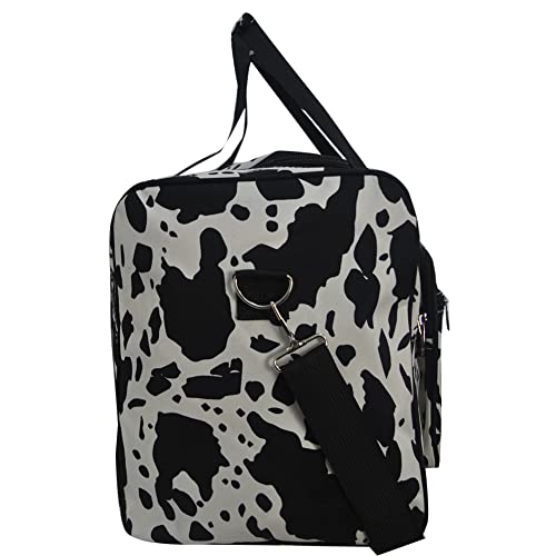 NGIL Canvas 23" inch Duffle Bag (Cow Splatter-Black) - color: Cow Splatter-Black