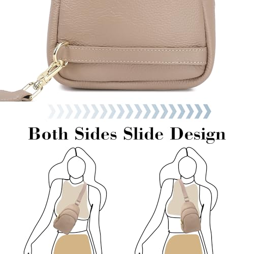 INICAT Small Sling Bags for Women Crossbody Purse - color: Khaki Soft