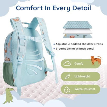 mommore Kids Backpack Set Kindergarten School Bookbag for Boys Girls 4-8 - color: Truck
