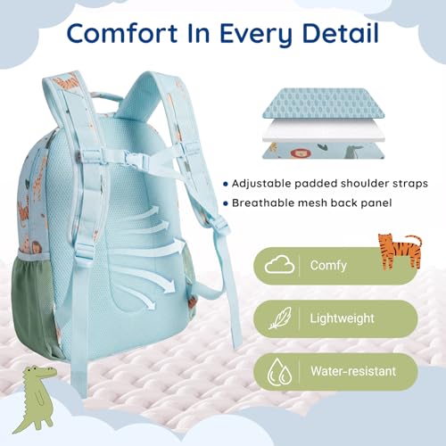 mommore Kids Backpack Set Kindergarten School Bookbag for Boys Girls 4-8 - color: Sports Ball