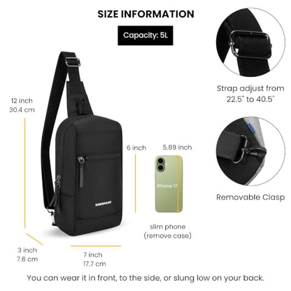 Sherpani Metro, Reversible Anti-Theft Sling Bag for Women - color: Carbon