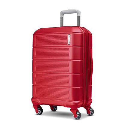 American Tourister Stratum 2.0 Expandable Hardside Luggage with Spinner Wheels, Red, Carry-on - color: Red, size: 20-Inch Carry-On