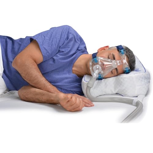 Contour CPAPMax Pillow - Adjustable Memory Foam Support Pillow for Side, Back & Stomach Sleepers - for CPAP Users - Helps Reduce Air Leaks, Dryness & Mask Discomfort - Ergonomic Design - size: Ventilated Foam