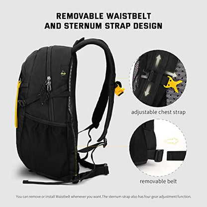 SKYSPER Small Hiking Backpack, 20L Lightweight Travel Backpacks Hiking Daypack for Women Men - color: Lantc20-black, size: 20 l