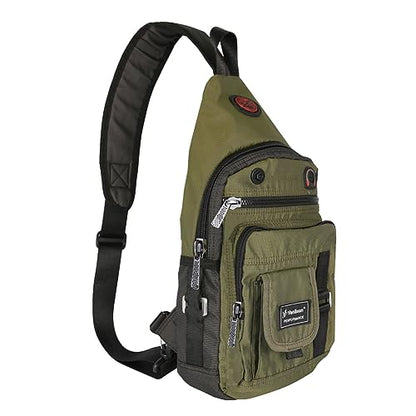 Crossbody Sling Bag Backpack for Men & Women Green - color: B-green(fits 10.5" Ipad)
