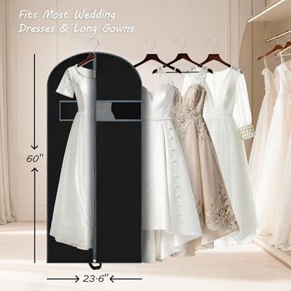 3 Pack 60 inch Dress Garment Bags - size: 3Pack 60"