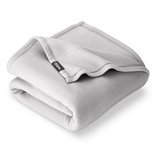 Bare Home Polar Fleece Blanket (King, Light Grey) - color: 06 - Light Grey, size: King