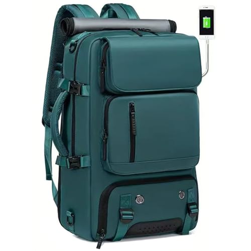 O-TBOST Carry on Travel Backpack Convertible Duffle Backpack Laptop Backpack for Women Men (Peacock Blue) - color: Peacock Blue