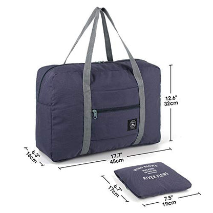 WANDF Personal Item Travel Bag, Carry On Duffle Bag Women - color: Dark Blue