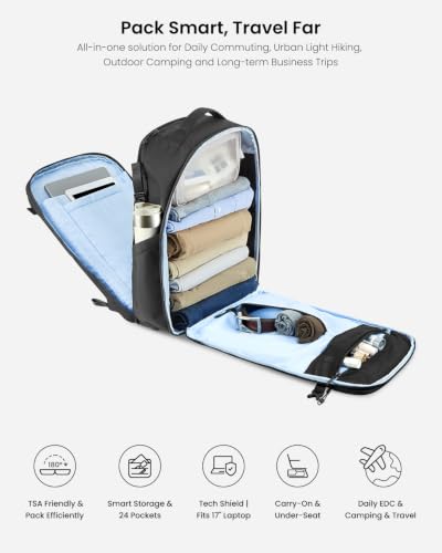 Portal 28L Travel Backpack TSA Carry On Laptop One-Bag Men Women - size: 28L