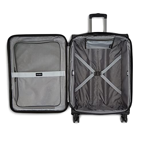 Samsonite Ascella 3.0 Softside Expandable Luggage with Spinner Wheels, 3-Piece Set (20/25/28), Black - color: Black, size: 3-Piece Set (Carry on/Medium/Large)